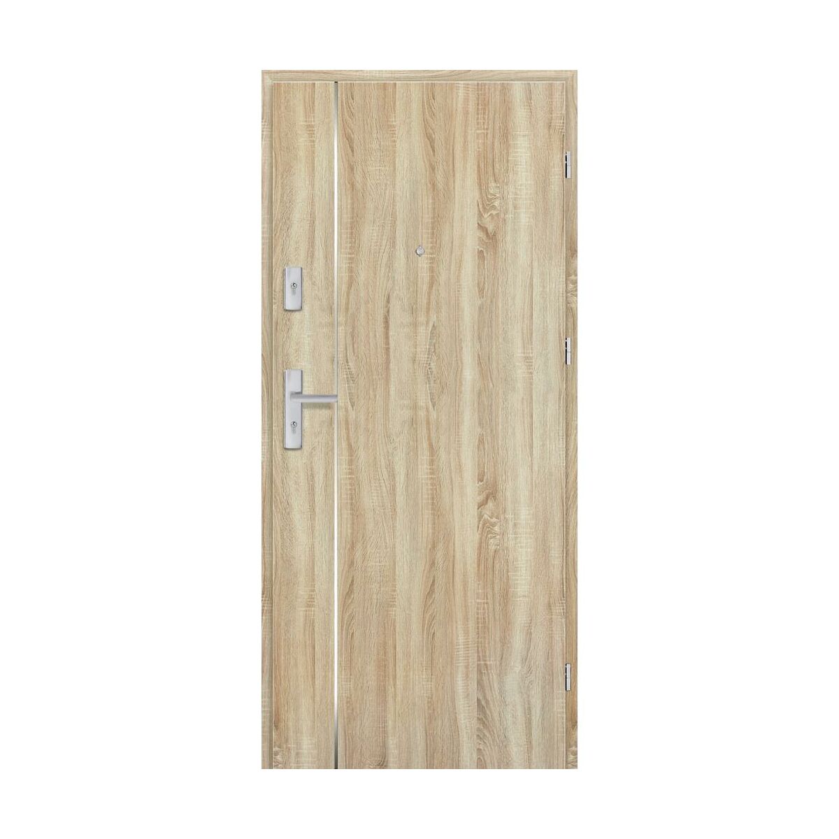 Drzwi wewnętrzne drewniane wejściowe Grafen Top Dąb Sonoma Polska 90 Prawe otwierane na zewnątrz Nawadoor