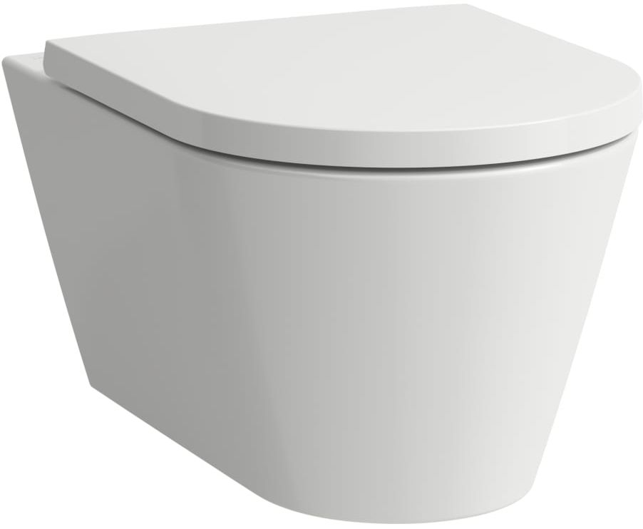 Laufen Kartell miska WC wisząca bez kołnierza spłukiwanie wirowe biały mat H8213317570001