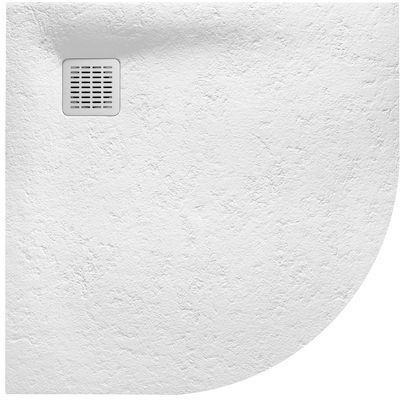 Roca Terran brodzik 90x90 cm półokrągły kompozyt Stonex biały AP10538438401100
