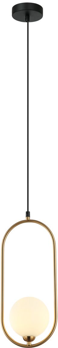 Italux Lupus lampa wisząca 1x25 W czarna-brązowa PND-3965-1-BRO