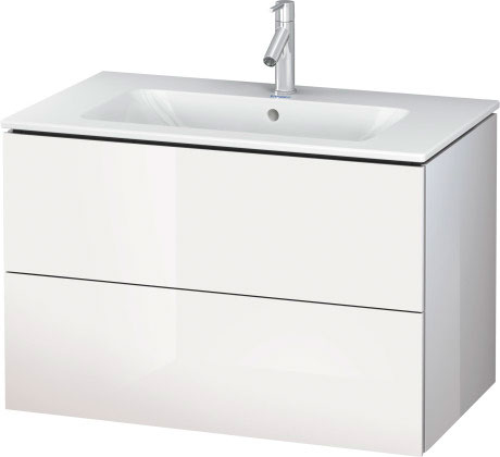 Zestaw Duravit L-Cube Me by Starck umywalka z szafką 82 cm biały/połysk (LC624102222, 2336830000)
