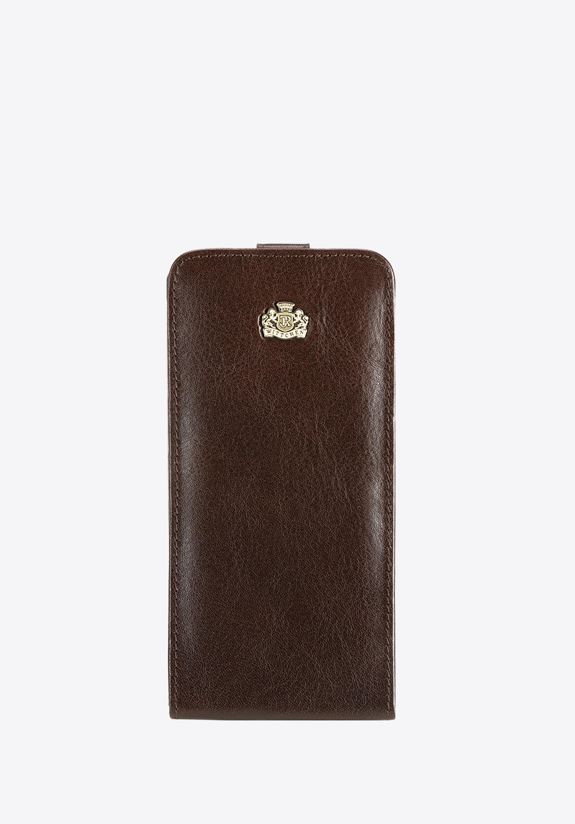Etui na iPhone 6 Plus skórzane ciemny brąz