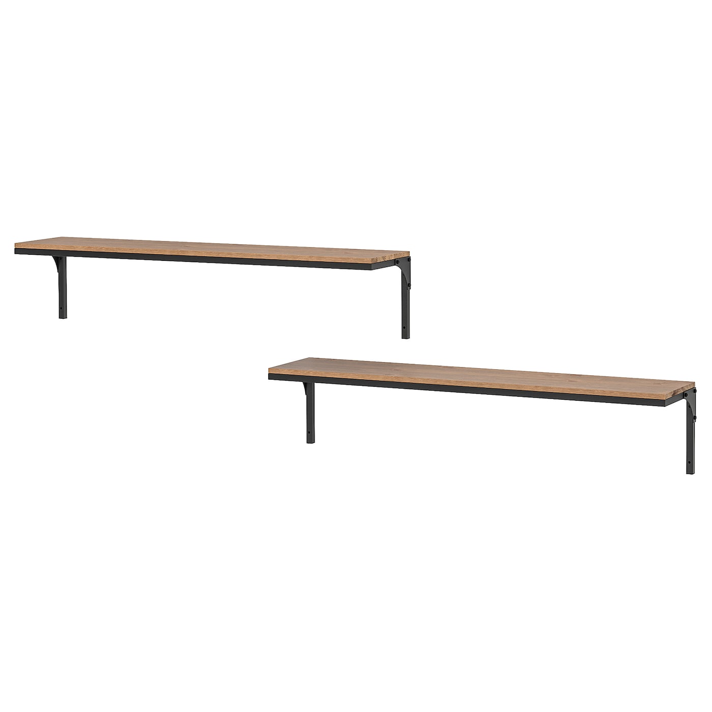 IKEA FJÄLLBO półka ścienna kombinacja, czarny, Szerokość: 101 cm