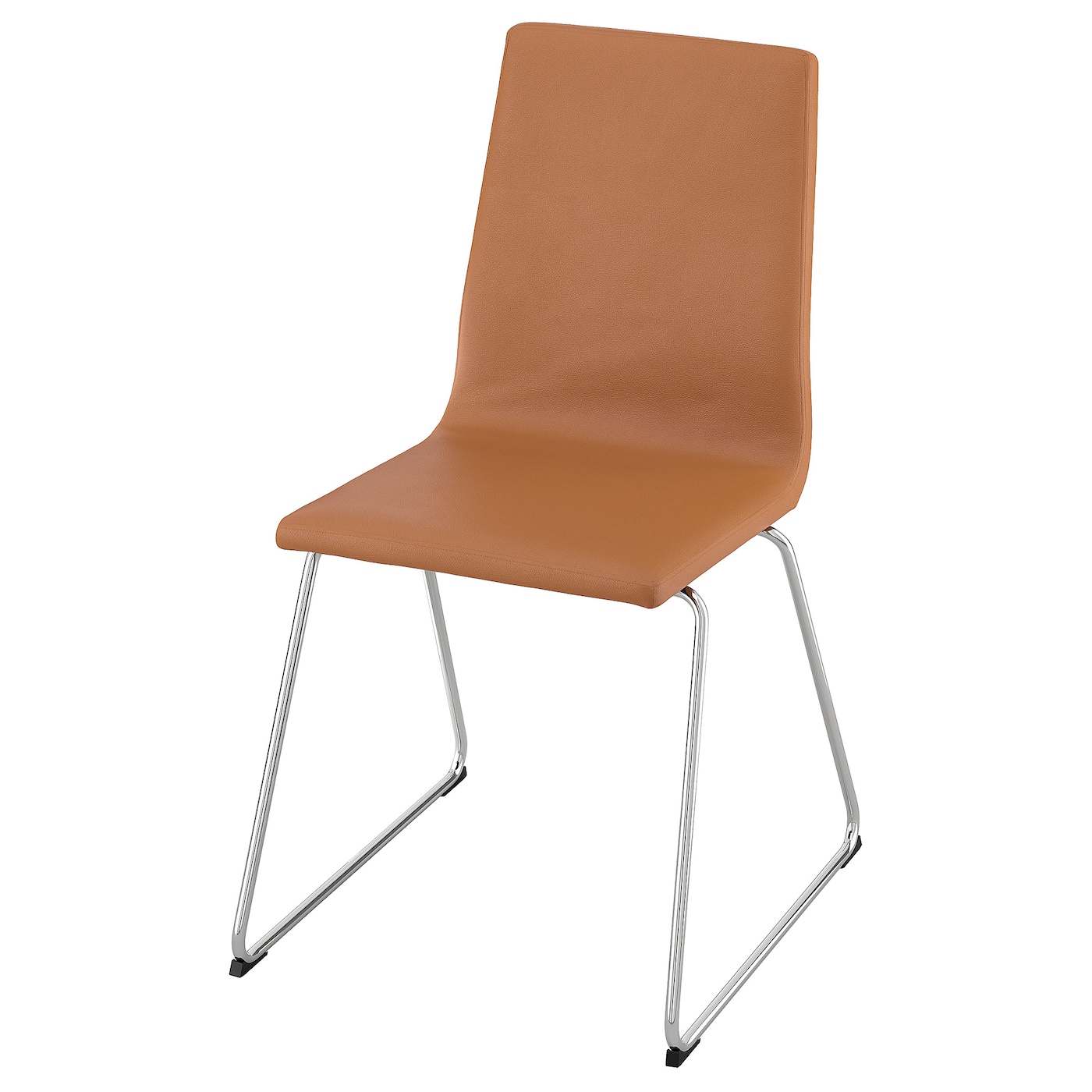 IKEA LILLÅNÄS krzesło, chrom/Grann złoto-brązowy, Głębokość: 54 cm