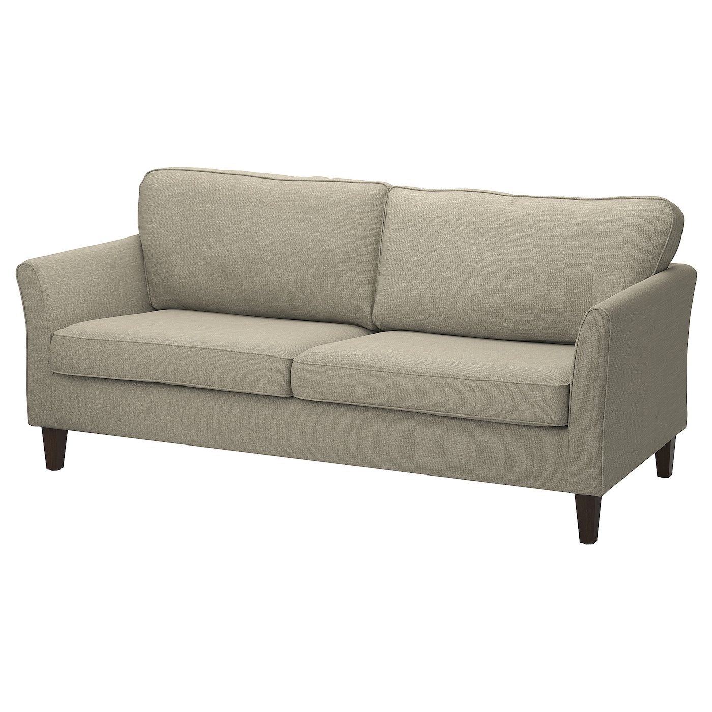 IKEA EKHOLMA sofa 3-osobowa, Hemmesta szarobeżowy, Głębokość: 85 cm