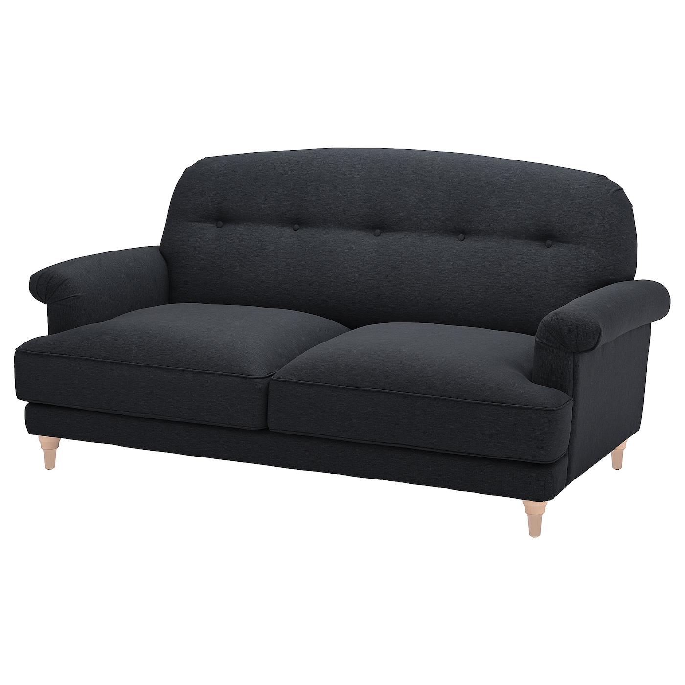 IKEA ESSEBODA sofa dwuosobowa, Knäbäck/antracyt brzoza, Wysokość podłokietnika: 60 cm