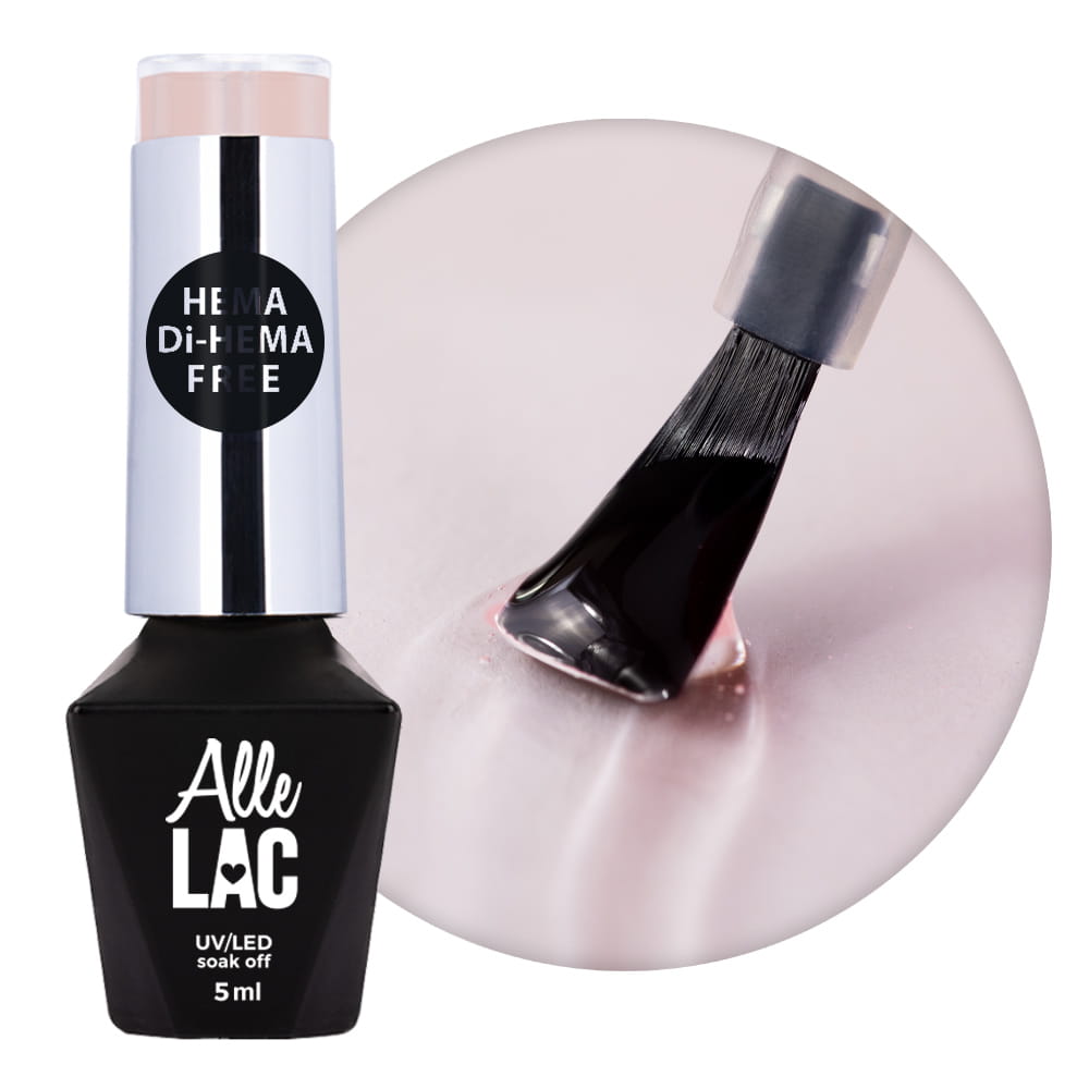 Rubber Silky Base AlleLac Gentle Kiss Nr 2 baza twarda kauczukowa HEMA/Di-HEMA Free 5 g