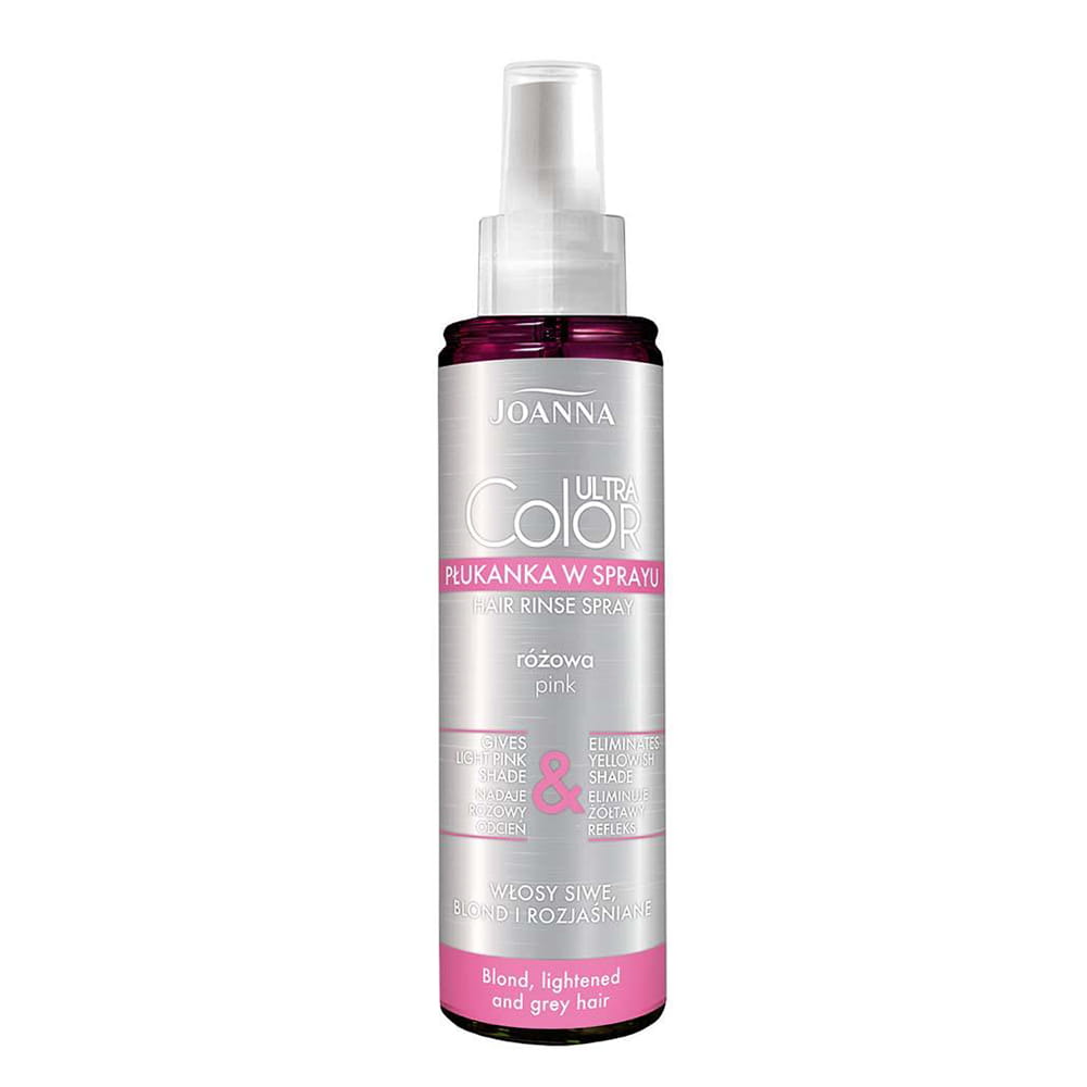 Płukanka do włosów blond w sprayu różowa Joanna Ultra Color 150ml
