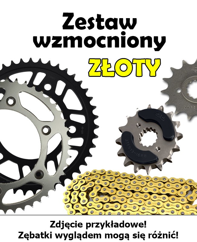 Suzuki sv 1000 2003-2007 zestaw napędowy did wzmocniony złoty 4 6 8 2