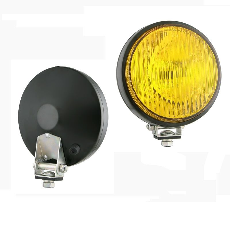 Przeciwmgielny reflektor halogenowy w metalowej obudowie żółty 0610.44810 Wesem