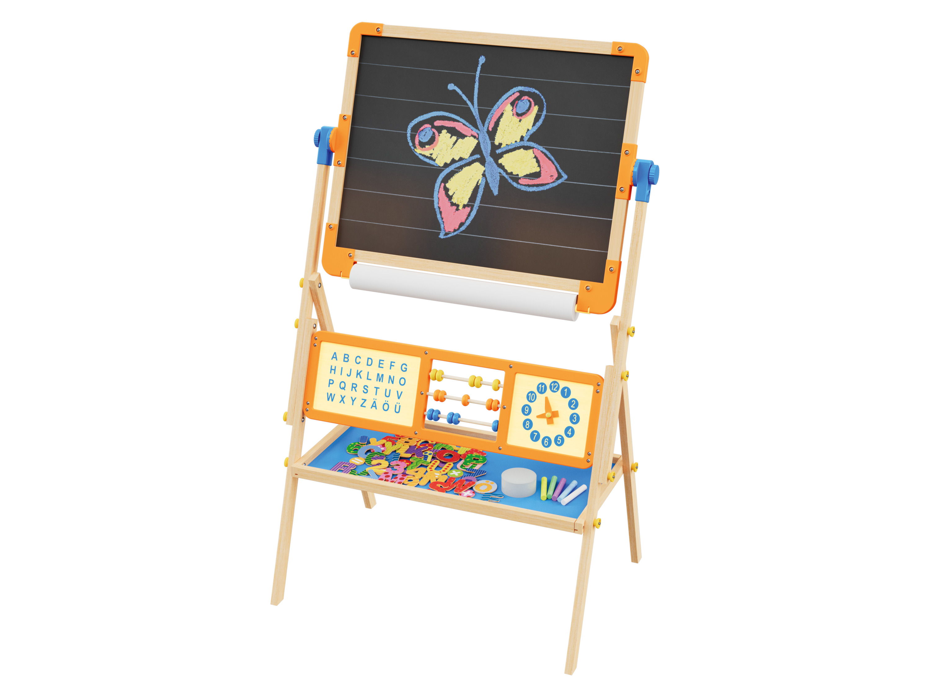 Playtive Dwustronna tablica stojąca edukacyjna