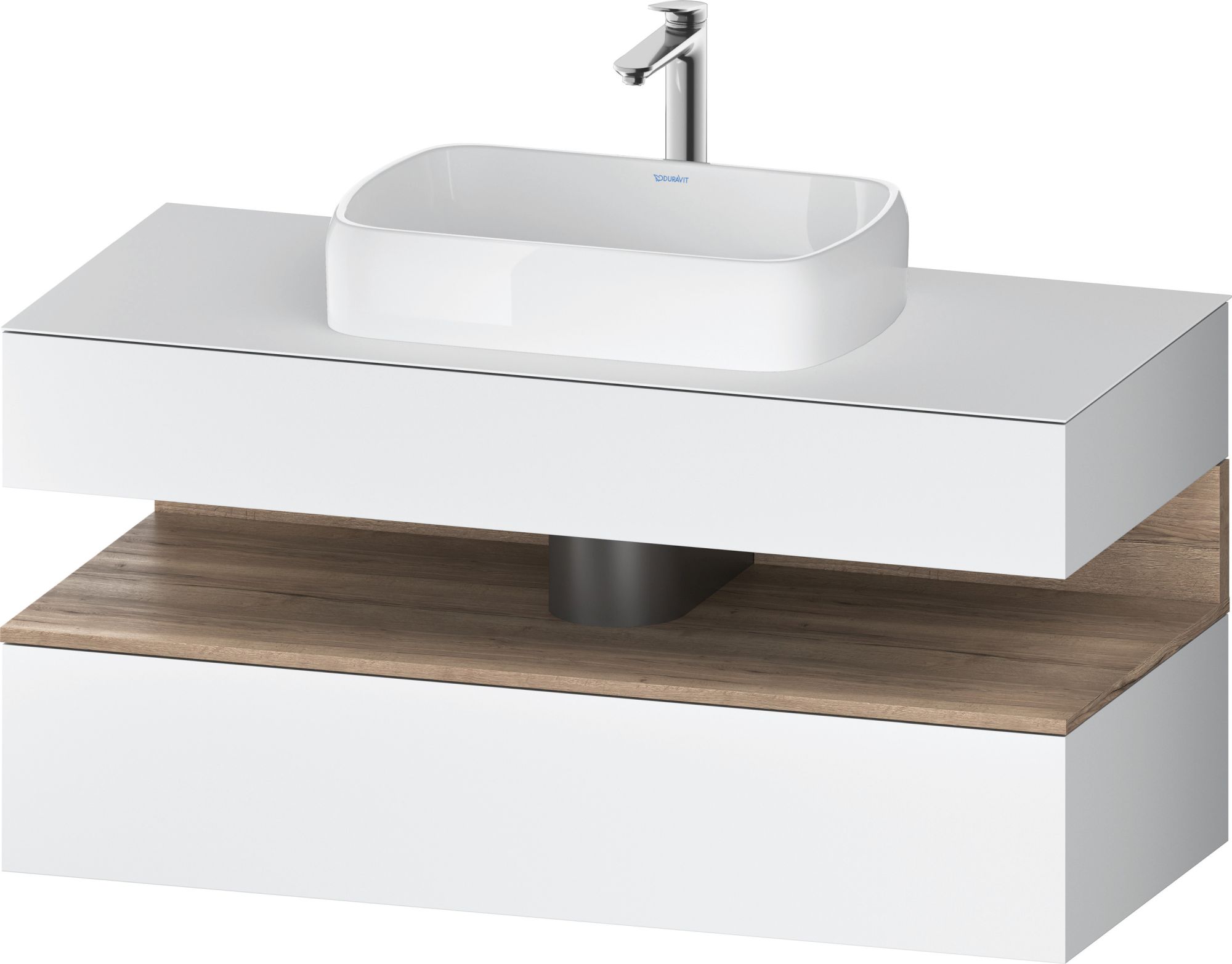 Darmowa Dostawa - Szafka 120x55x60 cm podumywalkowa wisząca biały Duravit Qatego QA4732055180010