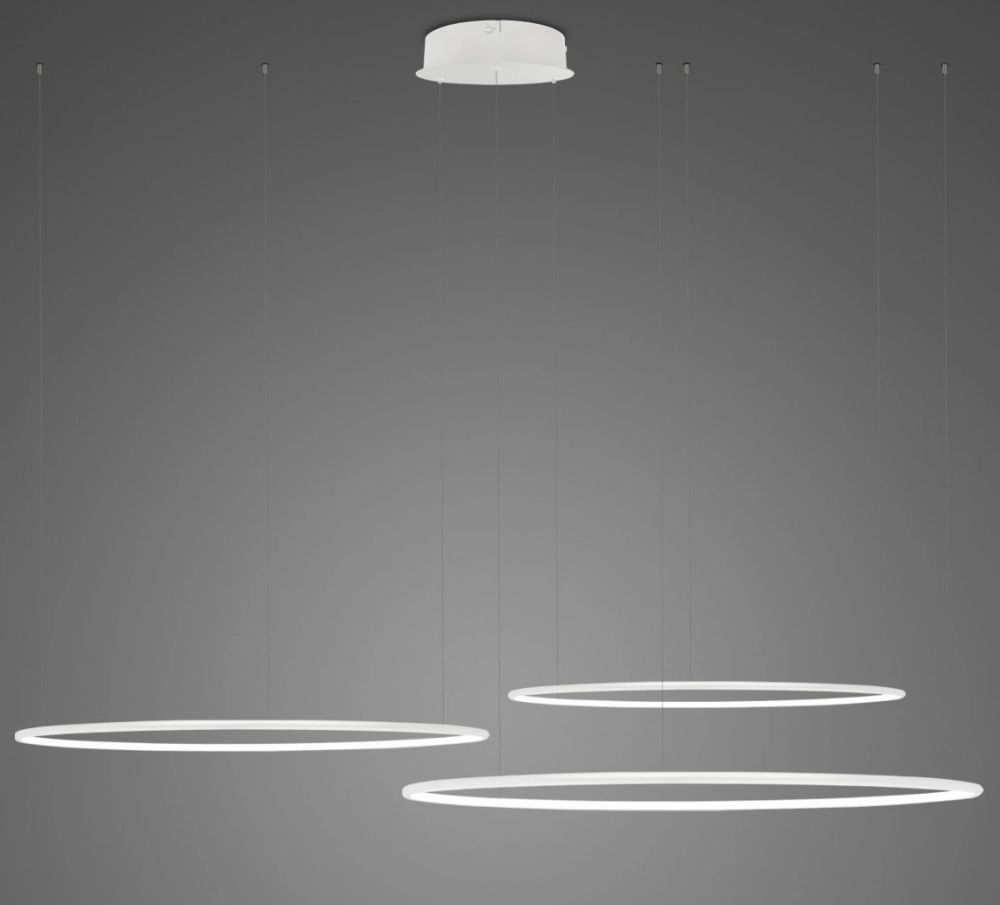 Darmowa Dostawa - Lampa wisząca 3x91 W biała Altavola Design Ledowe Okręgi LA075CO3100in3kwhite