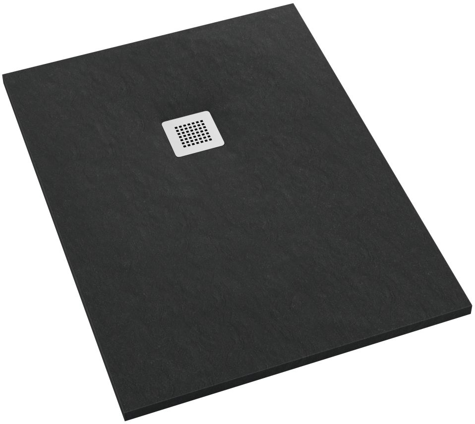 Darmowa Dostawa - Brodzik prostokątny z maskownicą 140x90 cm czarny Schedpol Kalait Black Stone 33119CSTM2