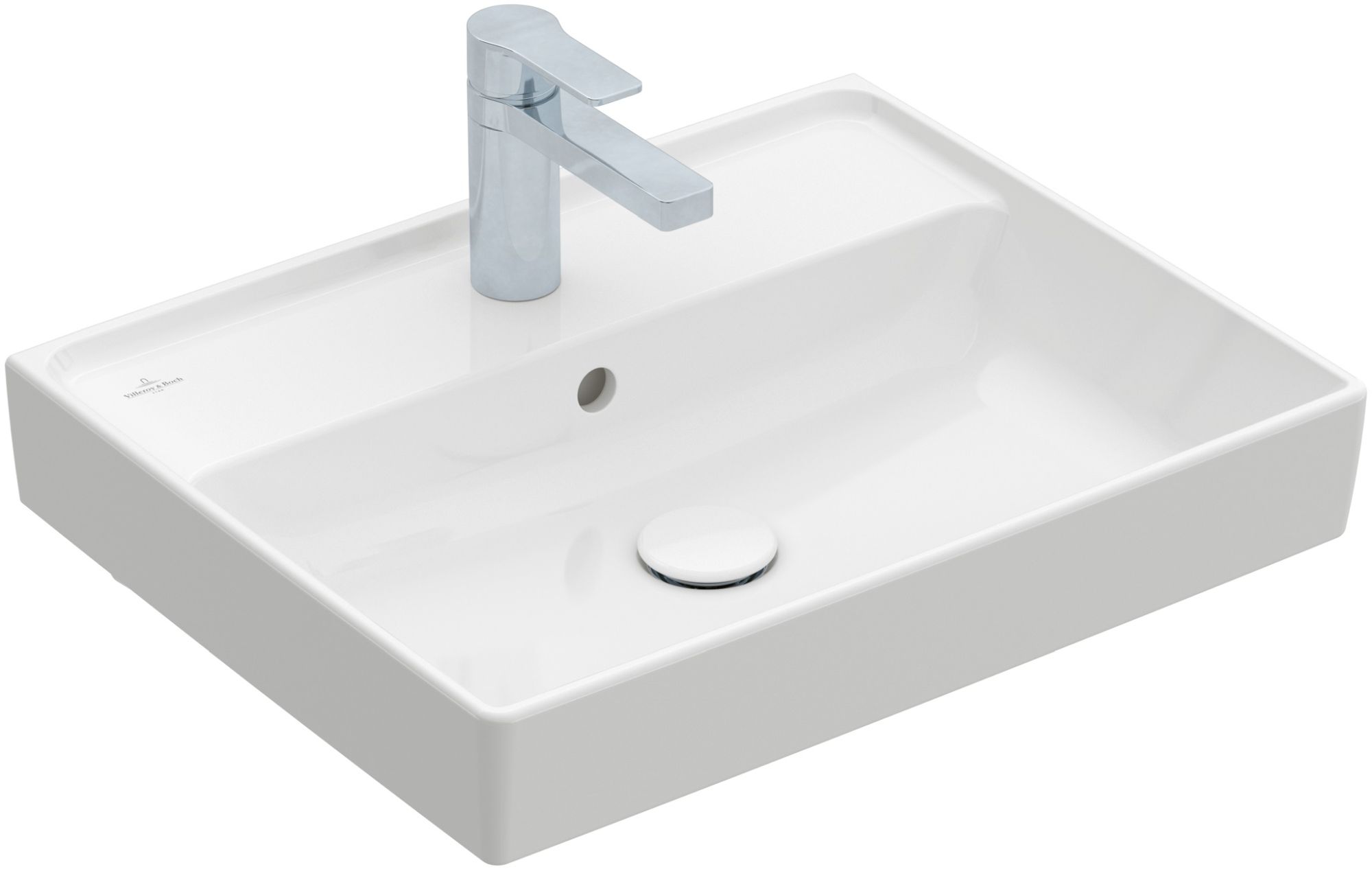 Darmowa Dostawa - Umywalka 55x44 cm prostokątna ścienna-meblowa biała Villeroy & Boch Collaro 4A335501