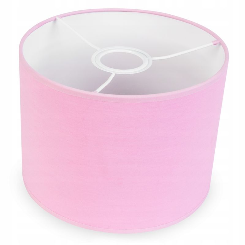 Abażur do lampy wiszącej stołowej Light Home LH okrągły E27 różowy 20cm 1szt.