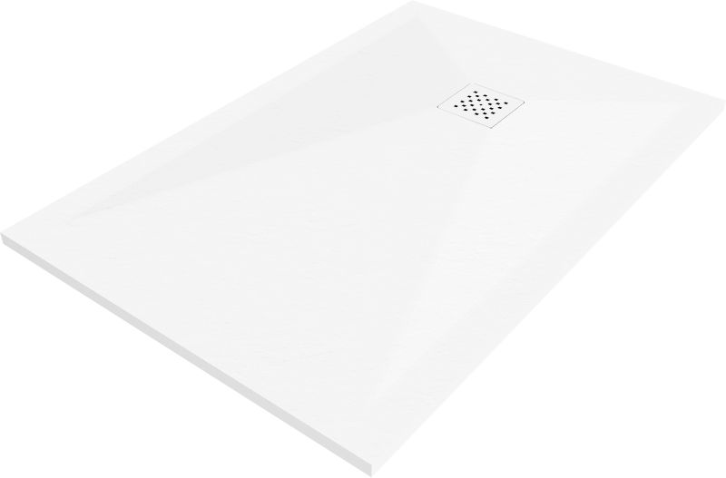 Brodzik prostokątny Mexen Stone+ biały 140x90 cm 44109014-W 1 szt.