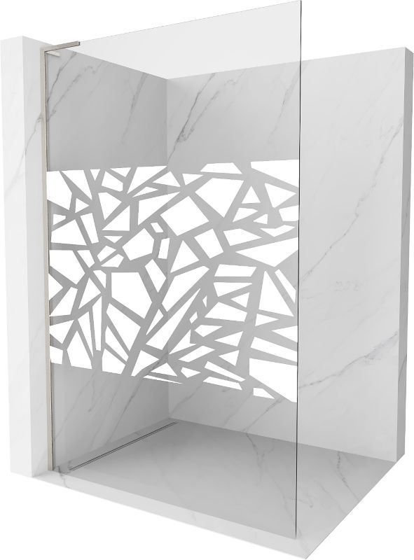 Ścianka prysznicowa Mexen Kioto biały wzór 80x200 cm 800-080-103-97-85 1 szt.