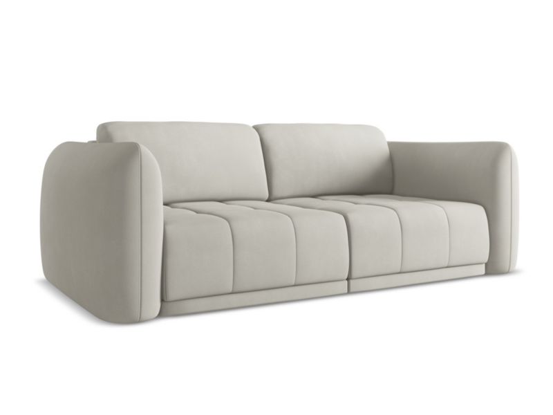 Kanapa 3-osobowa Makamii Hoku z tkaniny szenilowej 210x105 cm beżowy 1 szt.