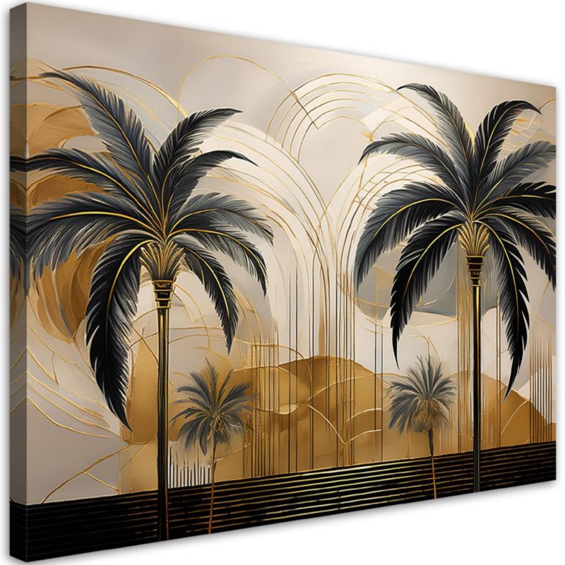 Obraz do salonu Feeby Palmy Krajobraz Tropikalny 90x60 cm 1szt