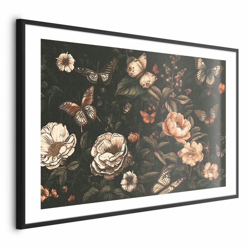 Plakat Artgeist Rustykalny ogród 30x21 cm z ramą czarną 1 szt