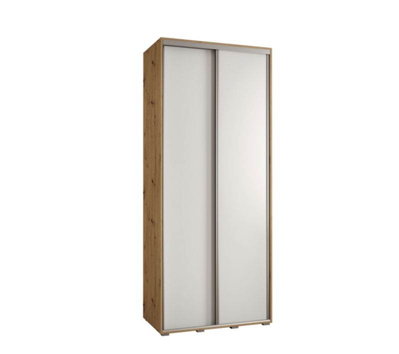 Szafa przesuwna Abiks DAVOS 1 wysoka szer.110cm artisan/biały/srebrny 1szt.