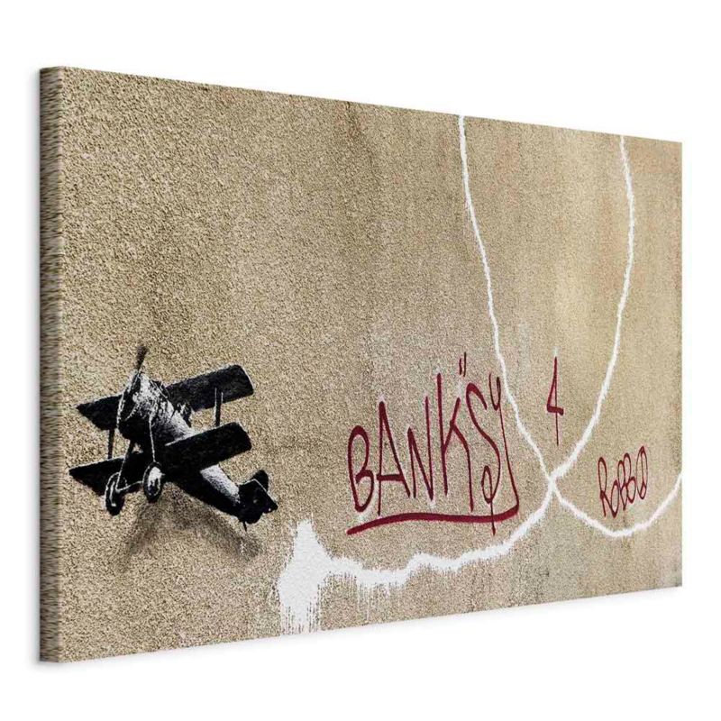 Obraz Artgeist Samolot Banksy 30 x 20 cm płótno włoskie 1 szt