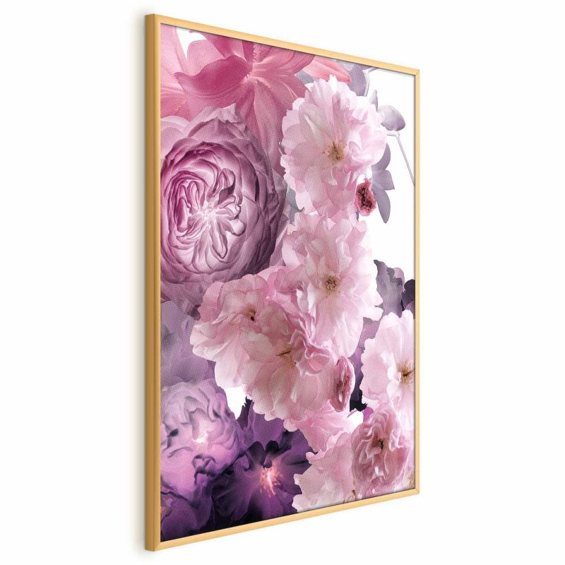 Plakat Artgeist Wachlarz kwiatów 29,7x42 cm z ramą złotą 1 szt