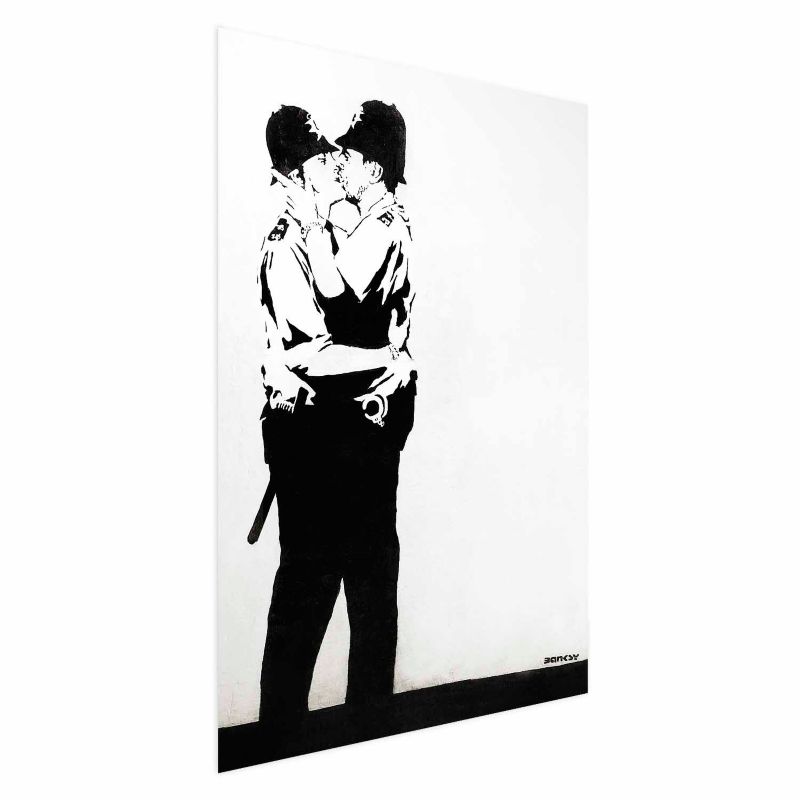 Plakat Artgeist Pocałunek policjantów 40x60 cm bez ramy 1 szt
