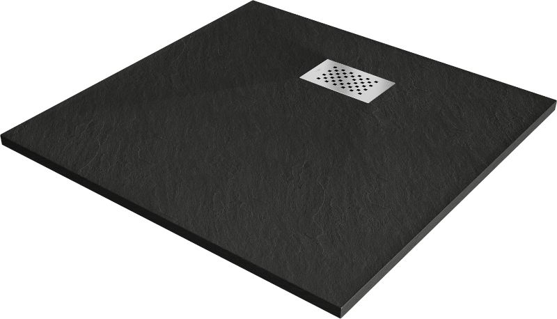 Brodzik kwadratowy Mexen Hugo czarny 70x70 cm 42707070-X 1 szt.