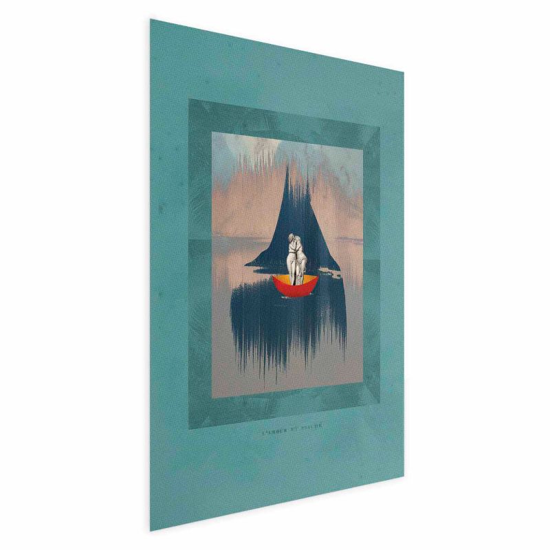 Plakat Artgeist Para na łodzi 40x60 cm bez ramy 1 szt