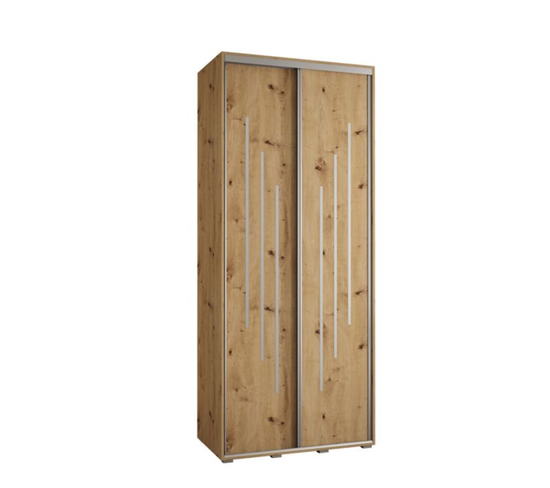 Szafa przesuwna Abiks DAVOS 8 wysoka szer.120cm gł.60cm artisan/artisan/srebrny 1szt.
