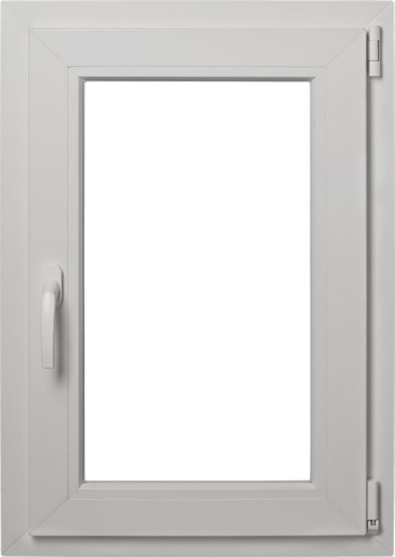 Okno PCV rozwierno-uchylne trzyszybowe 565 x 835 mm prawe antracyt
