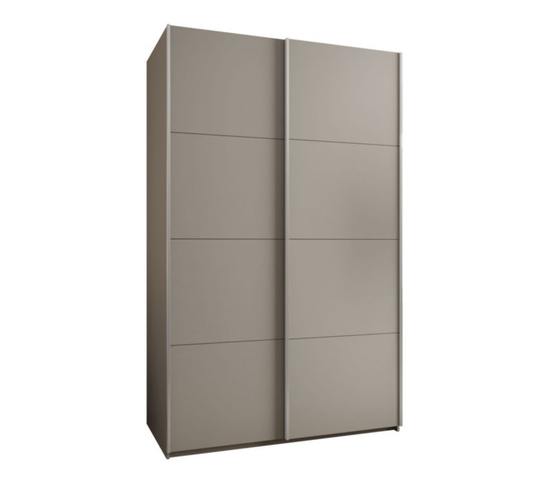 Szafa przesuwna Abiks LUX wysoka szer.160cm kaszmir/kaszmir/srebrny 1szt.