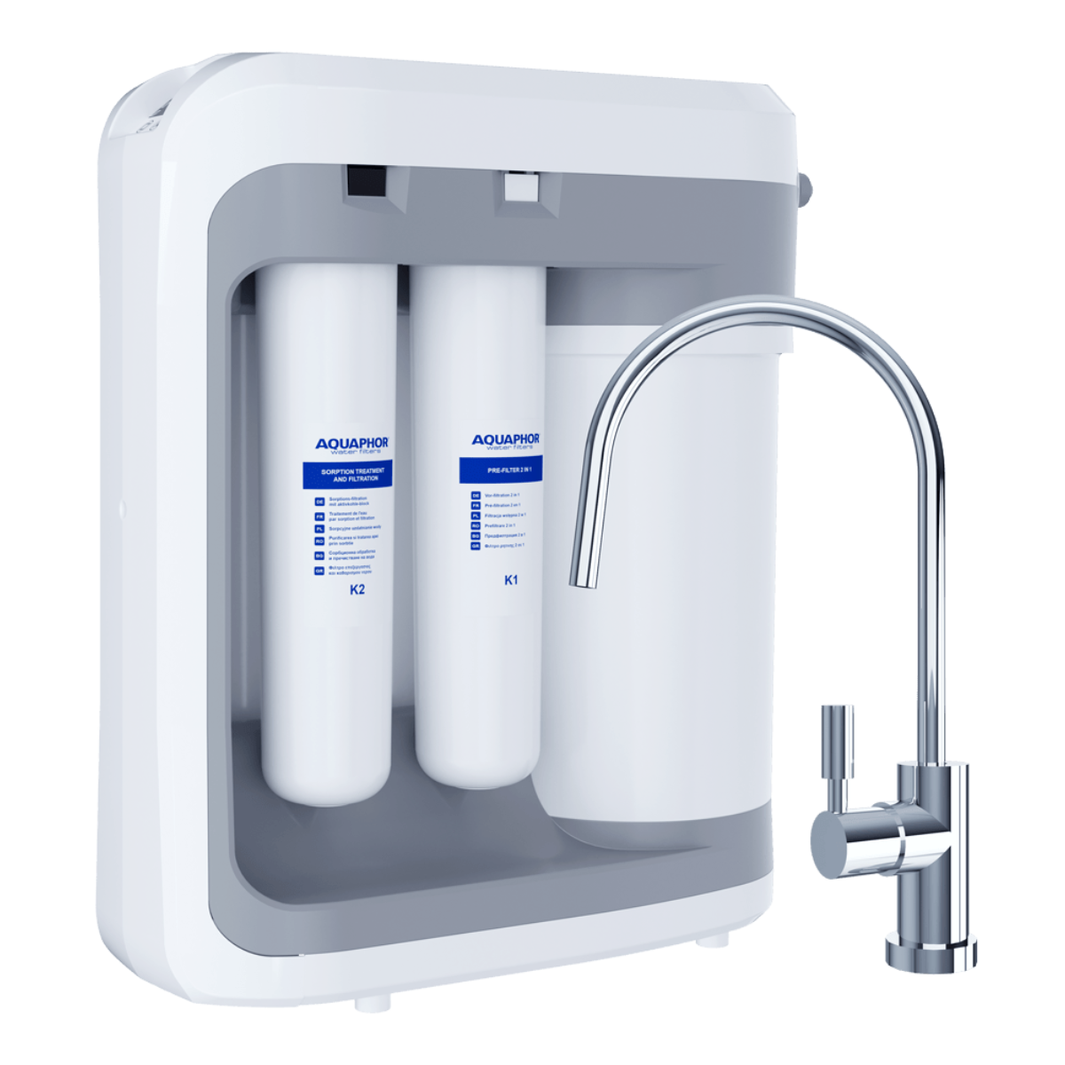 Aquaphor RO-206S HoReCa (RO-203) wydajny system odwróconej osmozy z dwoma membranami. Filtr do gastronomii, firmy, piekarni (DWM-203).