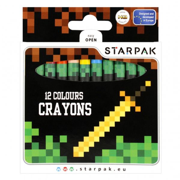 KREDKI WOSK 12KOL PIXEL GAME STK 12/144