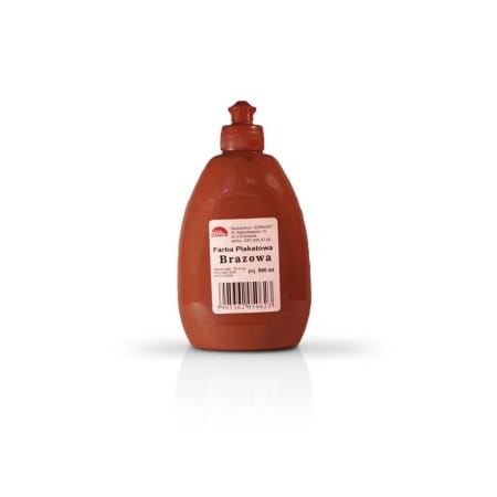 Farba plakatowa 500ml brąz