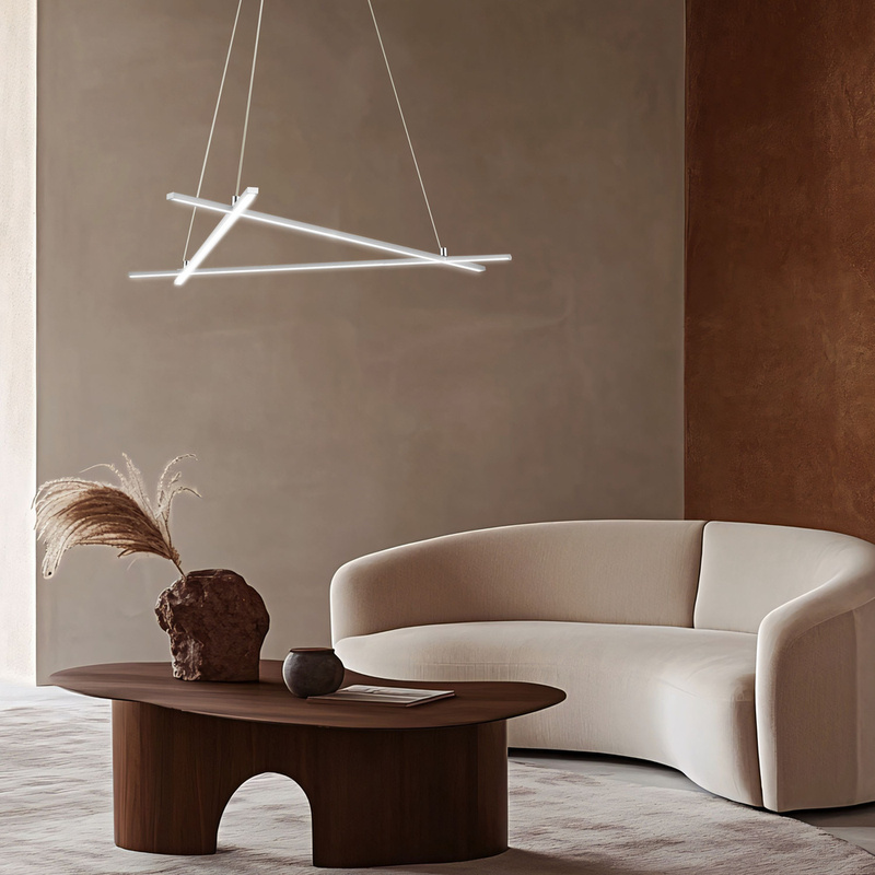 LAMPA SUFITOWA WISZĄCA APETI ANDROS LED SREBRNY 4000K