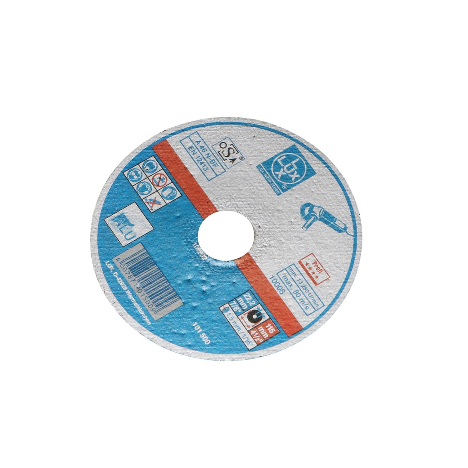 LUX Tarcza do cięcia aluminium ekstra cienka 115 mm x 1 mm