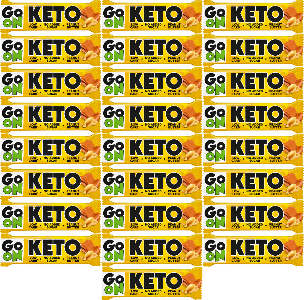 25x Baton Sante Go On Keto Bar Peanut Butter, masło orzechowe, 50g