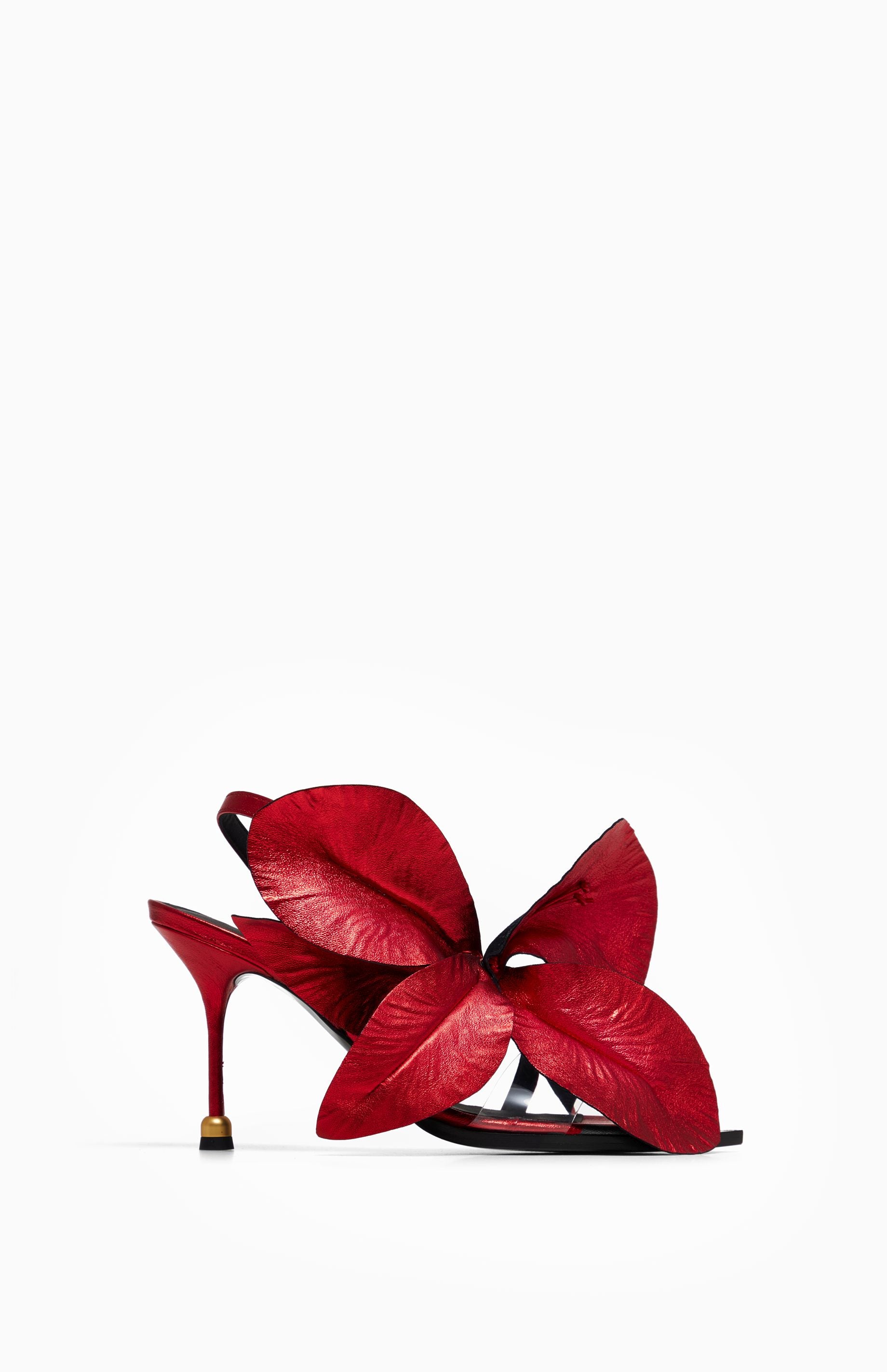 Skórzane sandały DAISY CHERRY RED 42 - Vanda Novak