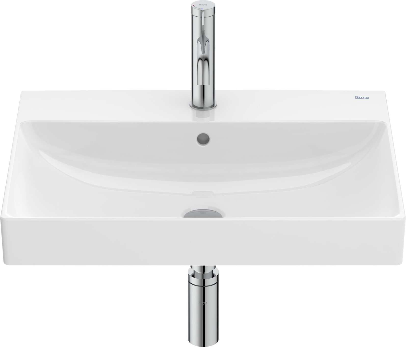 Roca Ona umywalka 60x46 cm prostokątna ścienna biała A327686S00 - Wysyłka w 24h