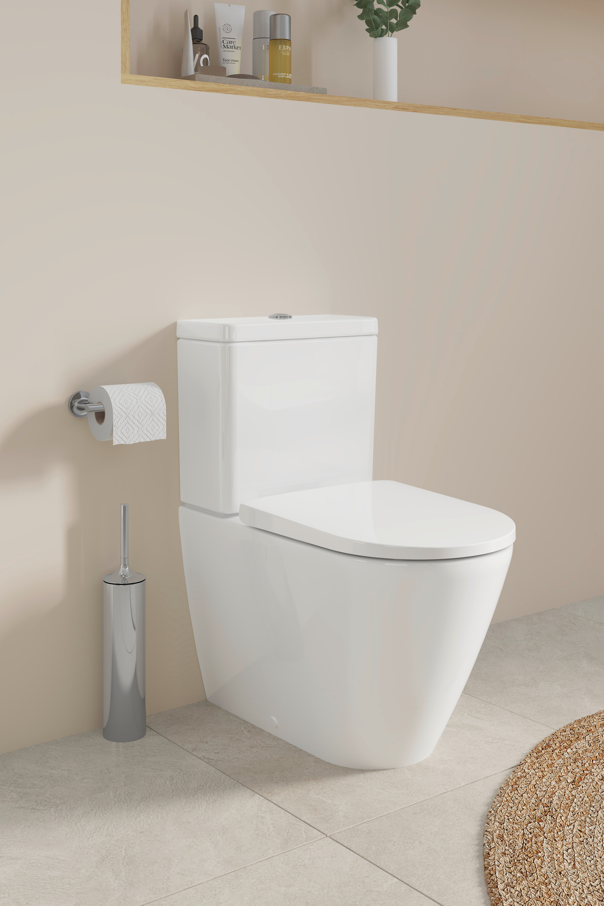 Duravit Starck T szczotka toaletowa z rączką stojąca chrom 0099451000 - Wysyłka w 24h