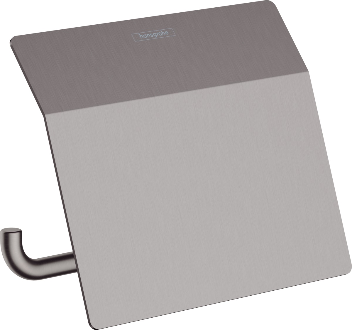 Hansgrohe AddStoris uchwyt na papier toaletowy z osłoną czarny chrom szczotkowany 41753340