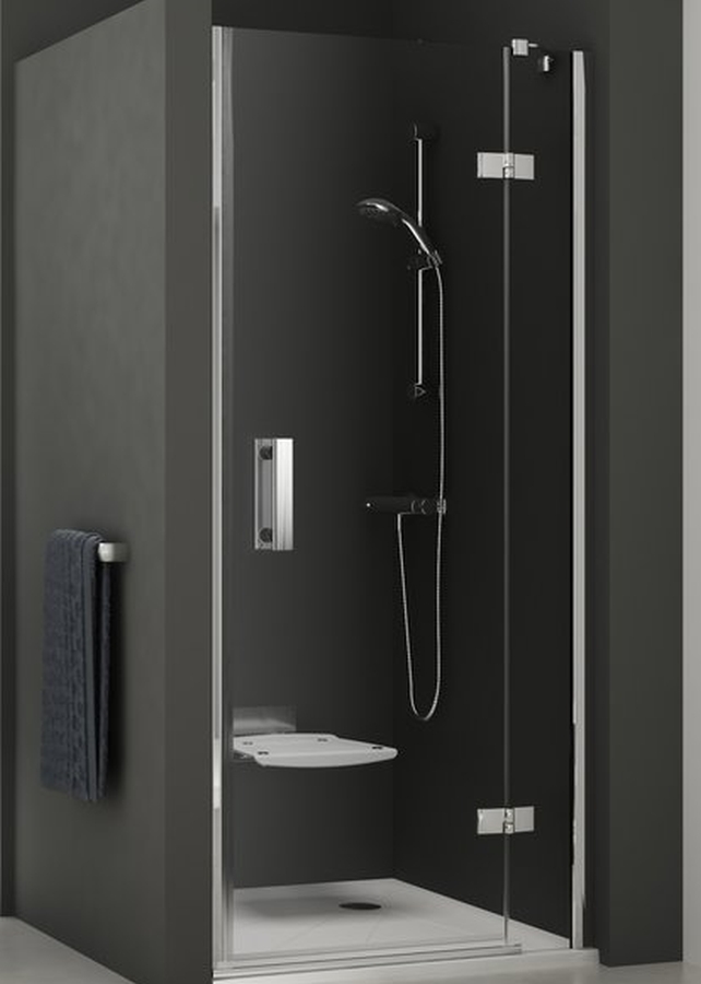 Ravak SmartLine SMSD2-120 A-P drzwi prysznicowe 120 cm uchylne prawe chrom/szkło przezroczyste 0SPGAA00Z1