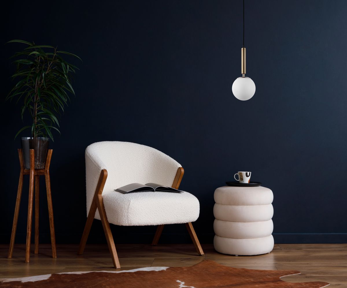 Italux Ravena lampa wisząca 1x10 W mosiądz PND-2324-1 GD+OPA