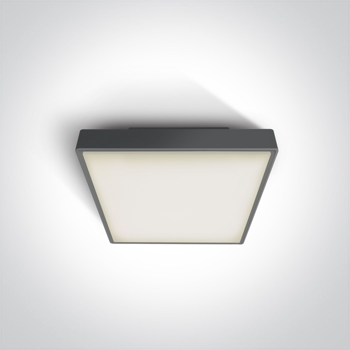 One Light Miladeza plafon zewnętrzny 1x12W antracyt 67282E/AN - Wysyłka w 24h