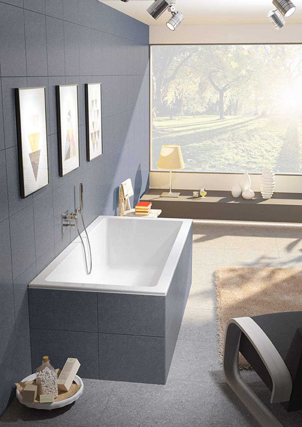 Riho Rethink Cubic wanna prostokątna 160x70 cm z Riho Fall biały błyszczący B104013005