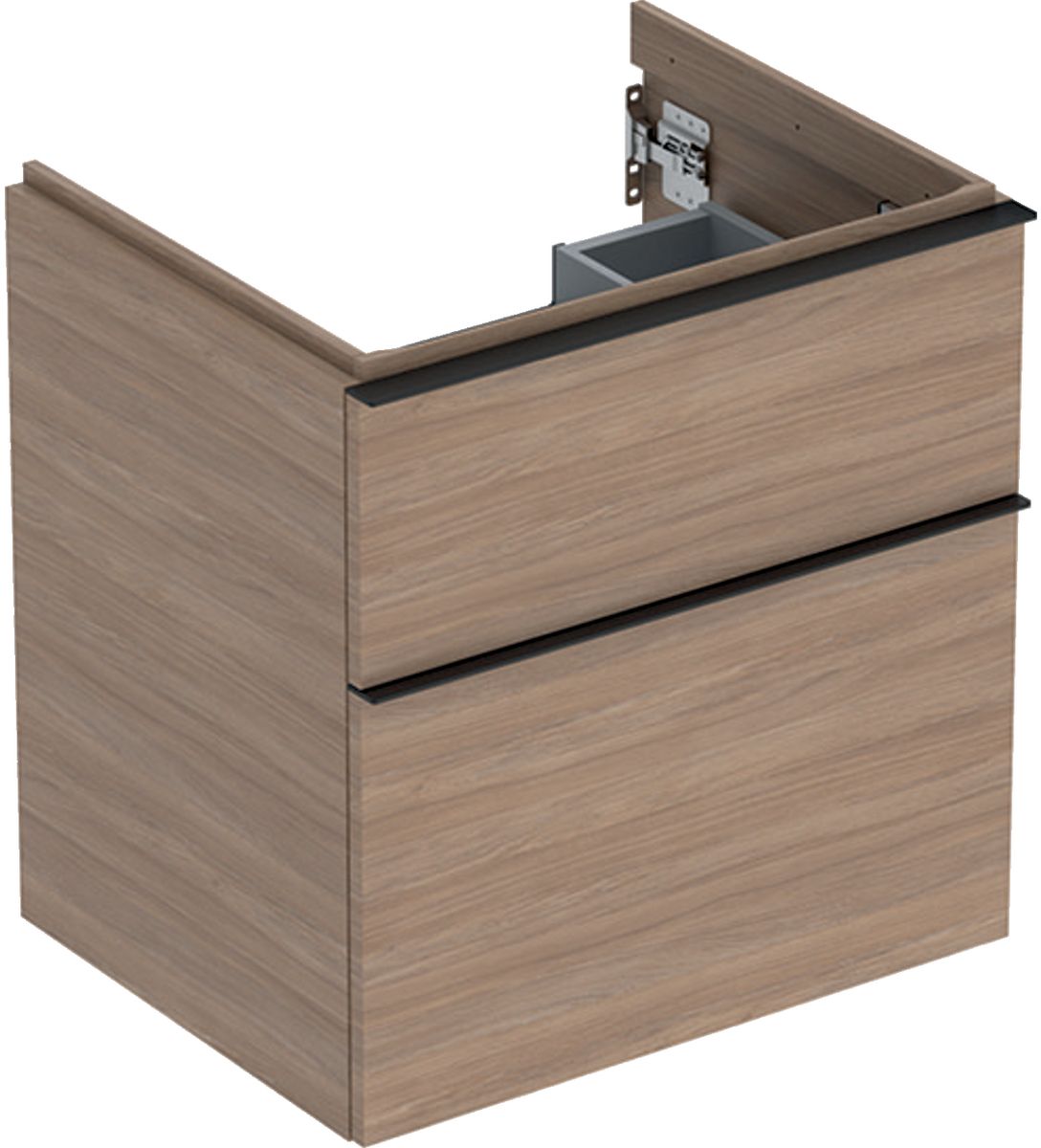 Geberit iCon szafka 59.2 cm podumywalkowa wisząca dąb/lava mat 502.303.JH.1