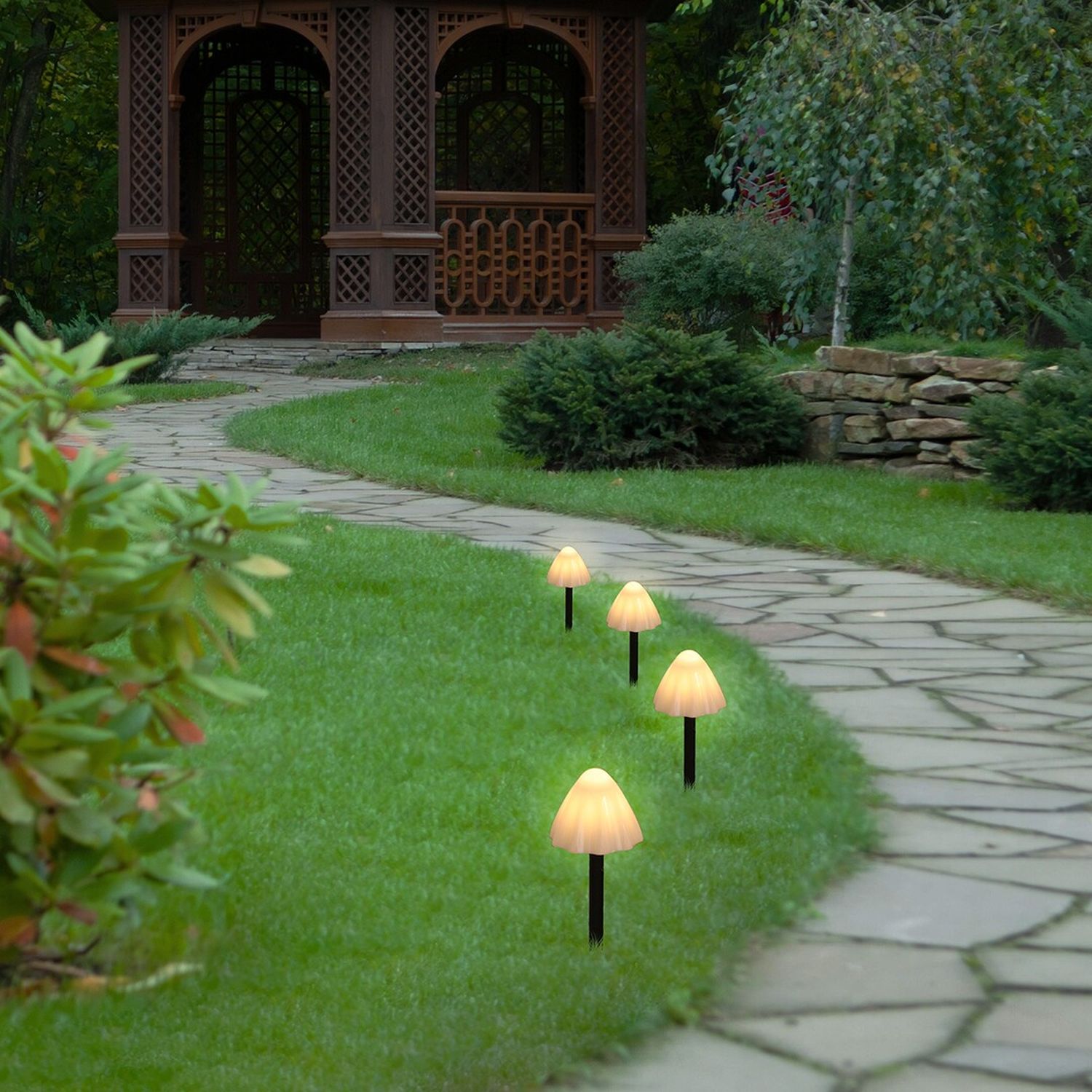 Rabalux Skadar lampa gruntowa 10x2W solarna czarny/biały 77007